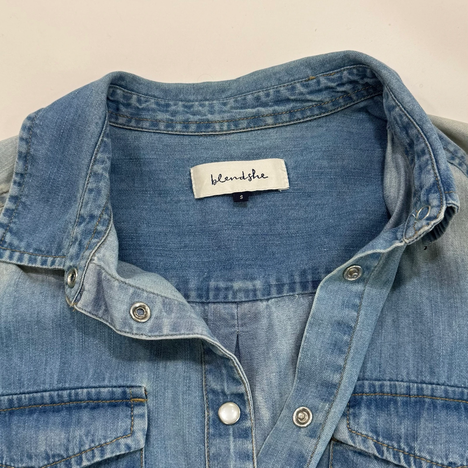 Blendshe Distressed Effect Denim Shirt – photo 3